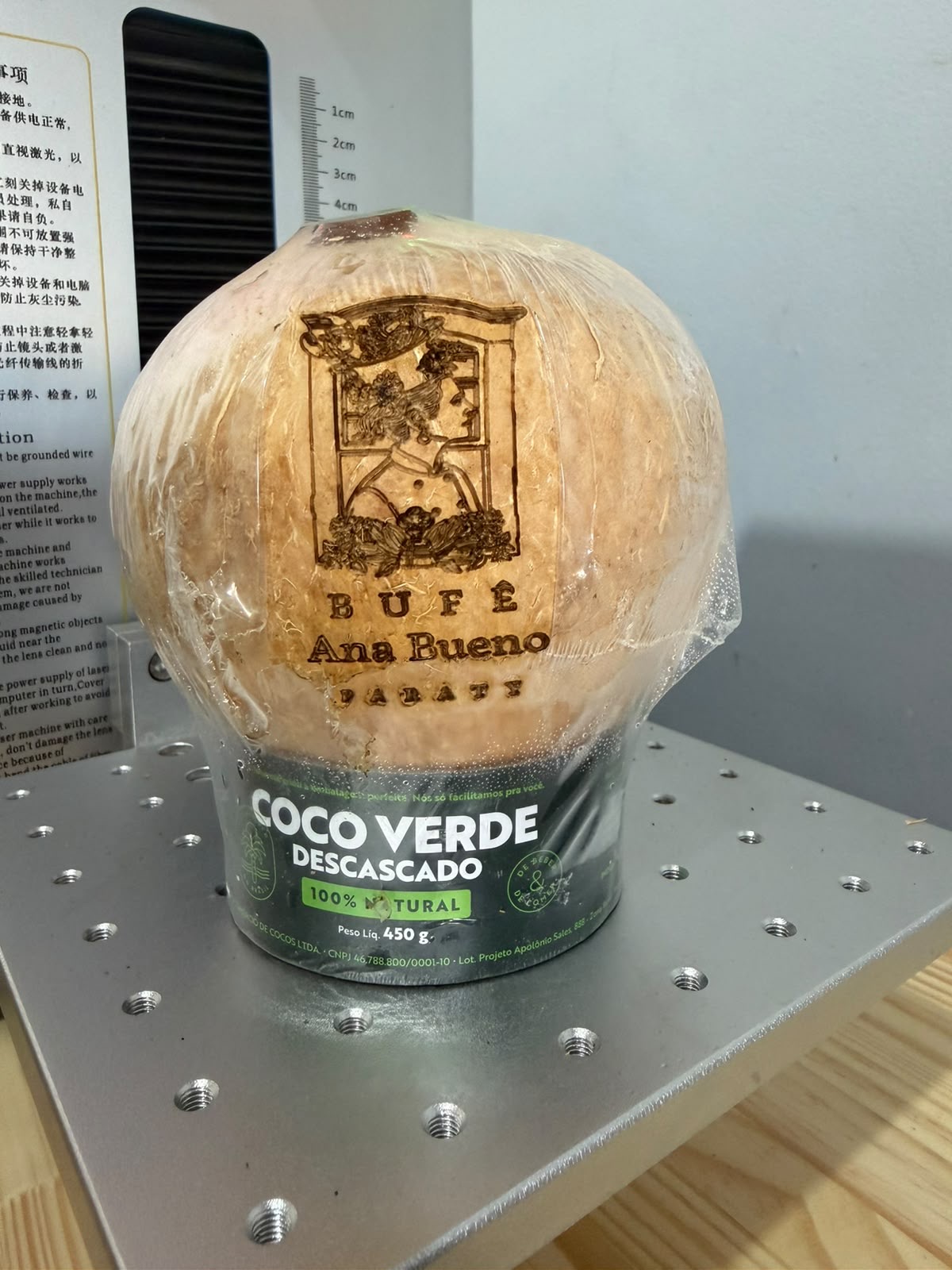 Coco personalizado do Bufê Ana Bueno em Paraty